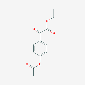 molecular formula C12H12O5 B033844 Ethyl 4-acetoxybenzoylformate CAS No. 100519-34-4
