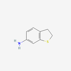 molecular formula C8H9NS B3384418 2,3-Dihydro-1-benzothiophen-6-amine CAS No. 54928-74-4