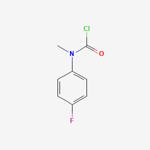 molecular formula C8H7ClFNO B3384442 N-(4-fluorophenyl)-N-methylcarbamoyl chloride CAS No. 55239-51-5