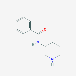 molecular formula C12H16N2O B3384450 N-(piperidin-3-yl)benzamide CAS No. 55306-69-9