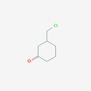 molecular formula C7H11ClO B3384837 3-(chloromethyl)cyclohexan-1-one CAS No. 57719-96-7