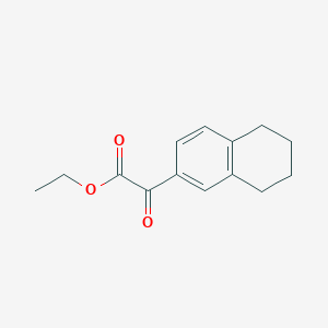 molecular formula C14H16O3 B3384861 Ethyl 2-oxo-2-(5,6,7,8-tetrahydronaphthalen-2-yl)acetate CAS No. 5803-71-4
