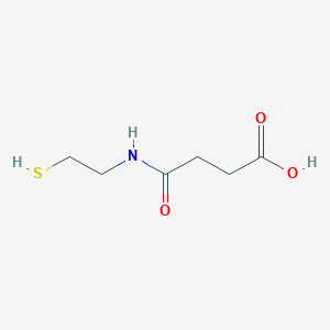 molecular formula C6H11NO3S B3384944 4-((2-Mercaptoethyl)amino)-4-oxobutanoic acid CAS No. 59200-46-3