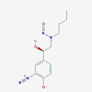 4-[(1R)-2-[butyl(nitroso)amino]-1-hydroxyethyl]-2-diazoniophenolate