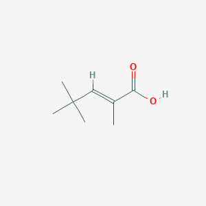 molecular formula C8H14O2 B3385028 (E)-2,4,4-trimethylpent-2-enoic acid CAS No. 60065-21-6