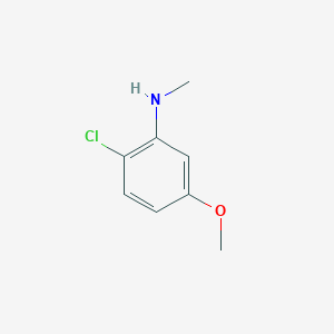 molecular formula C8H10ClNO B3385085 2-chloro-5-methoxy-N-methylaniline CAS No. 60857-67-2