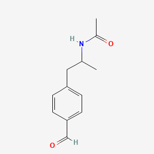 N-[1-(4-Formylphenyl)propan-2-yl]acetamide
