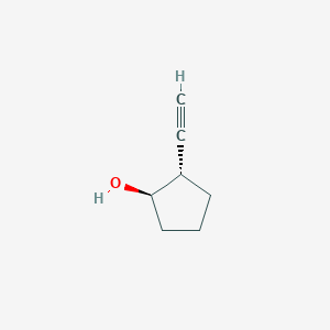 molecular formula C7H10O B3385235 trans-2-Ethynylcyclopentanol CAS No. 61967-50-8