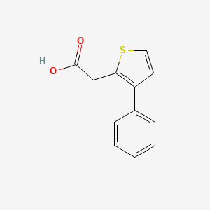 molecular formula C12H10O2S B3385306 2-(3-phenylthiophen-2-yl)acetic acid CAS No. 62403-84-3