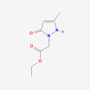 B3385415 ethyl 2-(5-hydroxy-3-methyl-1H-pyrazol-1-yl)acetate CAS No. 63124-41-4
