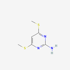 molecular formula C6H9N3S2 B3385459 4,6-Bis(methylsulfanyl)pyrimidin-2-amine CAS No. 6339-72-6