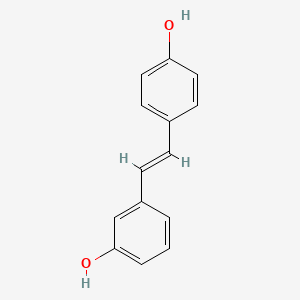 molecular formula C14H12O2 B3385505 Stilbene-3,4'-diol CAS No. 63877-76-9