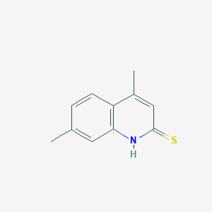 molecular formula C11H11NS B3385529 4,7-Dimethylquinoline-2-thiol CAS No. 64215-48-1