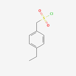 molecular formula C9H11ClO2S B3385607 (4-Ethylphenyl)methanesulfonyl chloride CAS No. 64732-33-8