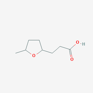 molecular formula C8H14O3 B3385642 3-(5-Methyloxolan-2-yl)propanoic acid CAS No. 64935-53-1
