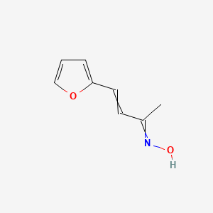 molecular formula C8H9NO2 B3385666 N-[4-(furan-2-yl)but-3-en-2-ylidene]hydroxylamine CAS No. 65300-32-5