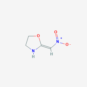 molecular formula C4H6N2O3 B3385882 2-(Nitromethylene)oxazolidine CAS No. 67445-78-7