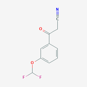 3-[3-(Difluoromethoxy)phenyl]-3-oxopropanenitrile
