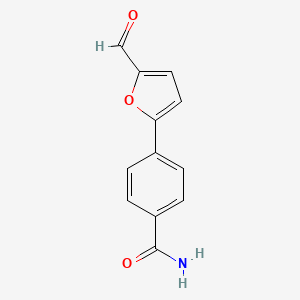 4-(5-Formylfuran-2-yl)benzamide