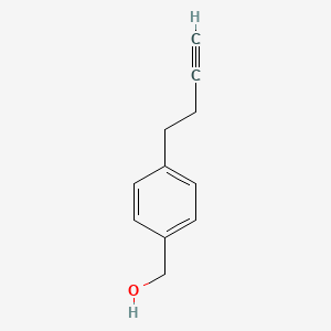 molecular formula C11H12O B3385988 [4-(but-3-yn-1-yl)phenyl]methanol CAS No. 690264-16-5