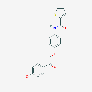 molecular formula C20H17NO4S B338599 N-[4-[2-(4-methoxyphenyl)-2-oxoethoxy]phenyl]thiophene-2-carboxamide 