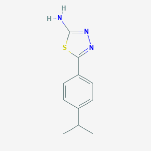 molecular formula C11H13N3S B033860 5-(4-Isopropylphenyl)-1,3,4-thiadiazol-2-amine CAS No. 100987-89-1