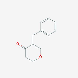 molecular formula C12H14O2 B3386025 3-Benzyldihydro-2H-pyran-4(3H)-one CAS No. 693249-64-8