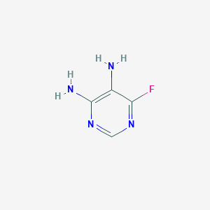 molecular formula C4H5FN4 B3386062 6-Fluoropyrimidine-4,5-diamine CAS No. 695-78-3
