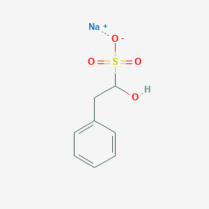 molecular formula C8H9NaO4S B3386066 Sodium 1-hydroxy-2-phenylethane-1-sulfonate CAS No. 6950-57-8