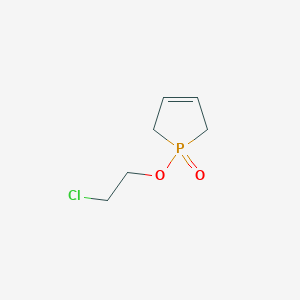 molecular formula C6H10ClO2P B3386076 1-(2-chloroethoxy)-2,5-dihydro-1H-1lambda5-phosphol-1-one CAS No. 697-43-8