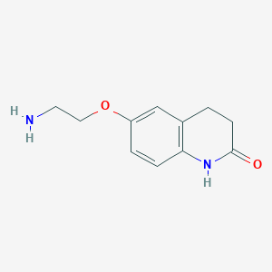 molecular formula C11H14N2O2 B3386083 6-(2-Aminoethoxy)-1,2,3,4-tetrahydroquinolin-2-one CAS No. 698338-33-9