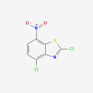 molecular formula C7H2Cl2N2O2S B3386140 2,4-dichloro-7-nitro-1,3-benzothiazole CAS No. 70200-91-8