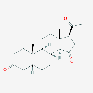 molecular formula C21H30O3 B033865 5beta-Pregnane-3,15,20-trione CAS No. 19953-81-2
