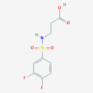B3386677 3-(3,4-Difluorobenzenesulfonamido)propanoic acid CAS No. 746655-91-4