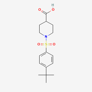 1-(4-Tert-butylbenzenesulfonyl)piperidine-4-carboxylic acid