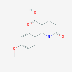 2-(4-Methoxyphenyl)-1-methyl-6-oxopiperidine-3-carboxylic acid