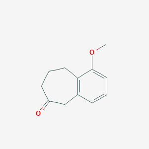 molecular formula C12H14O2 B3386863 1-Methoxy-8,9-dihydro-5H-benzo[7]annulen-6(7H)-one CAS No. 76413-99-5