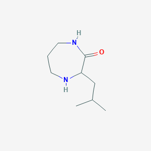 molecular formula C9H18N2O B3387031 3-(2-Methylpropyl)-1,4-diazepan-2-one CAS No. 78551-31-2