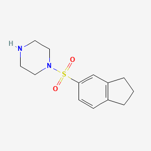 1-(2,3-dihydro-1H-indene-5-sulfonyl)piperazine
