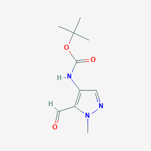 tert-butyl (5-formyl-1-methyl-1H-pyrazol-4-yl)carbamate