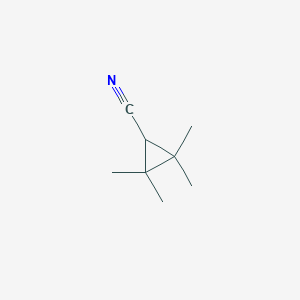 molecular formula C8H13N B3387303 tetramethylcyclopropane-1-carbonitrile CAS No. 80799-19-5