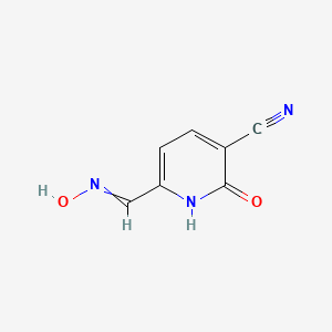2-Hydroxy-6-[(hydroxyimino)methyl]nicotinonitrile