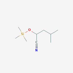 4-Methyl-2-(trimethylsiloxy)pentanenitrile