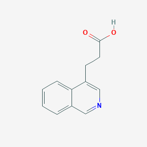molecular formula C12H11NO2 B3387380 3-(Isoquinolin-4-yl)propanoic acid CAS No. 819066-35-8