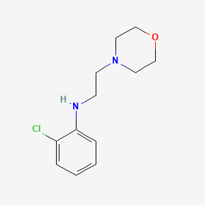 molecular formula C12H17ClN2O B3387411 2-chloro-N-[2-(morpholin-4-yl)ethyl]aniline CAS No. 823189-85-1