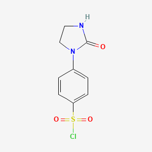 molecular formula C9H9ClN2O3S B3387445 4-(2-Oxoimidazolidin-1-yl)benzenesulfonyl chloride CAS No. 827579-44-2