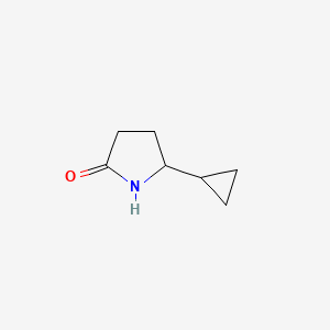 molecular formula C7H11NO B3387512 5-Cyclopropylpyrrolidin-2-one CAS No. 837414-95-6