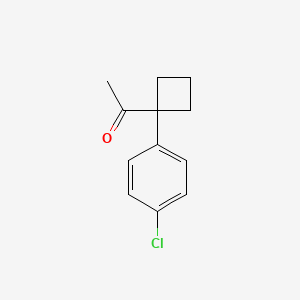 B3387544 1-(1-(4-Chlorophenyl)cyclobutyl)ethanone CAS No. 84467-20-9