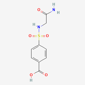molecular formula C9H10N2O5S B3387597 4-[(Carbamoylmethyl)sulfamoyl]benzoic acid CAS No. 847759-03-9