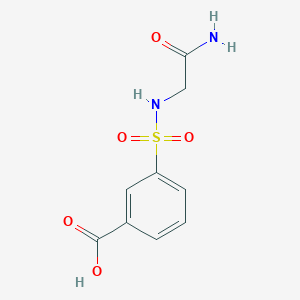 molecular formula C9H10N2O5S B3387649 3-[(Carbamoylmethyl)sulfamoyl]benzoic acid CAS No. 848290-20-0